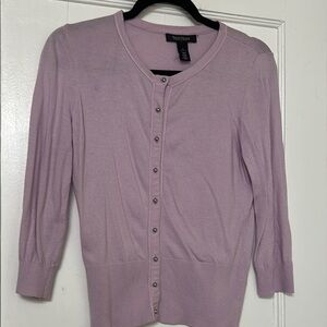 Vince Camuto Purple Cardigan Sweater